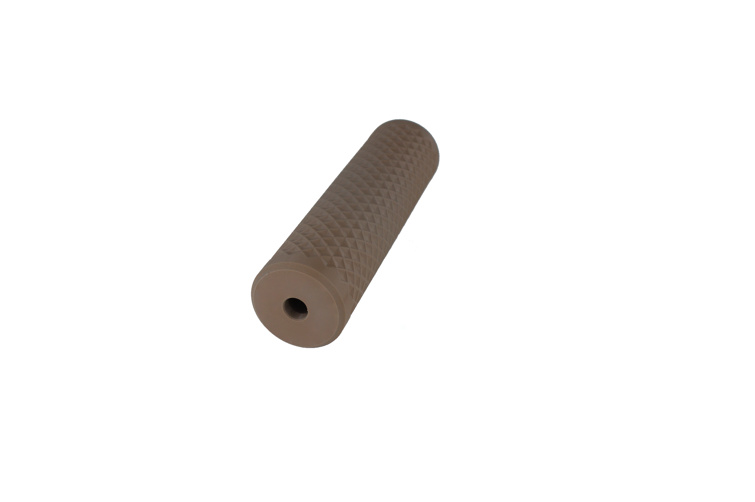 MJM-11 Diamond (Slim fit 30mm OD) Airsoft Mock Suppressor 14mm CCW FDE (Flat Dark Earth)