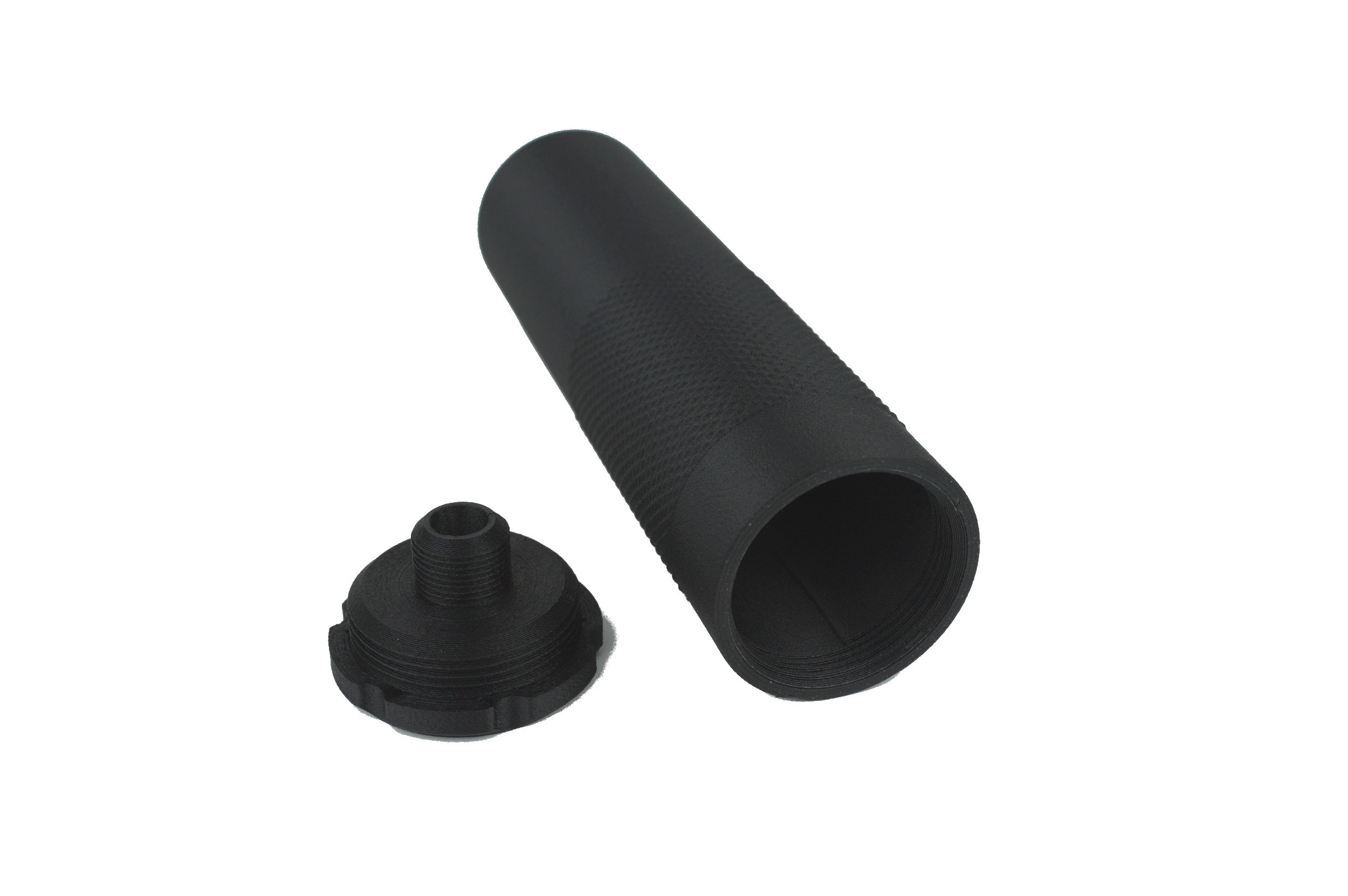MJM-15 Knurled Gen2 • Tracer Ready Airsoft Mock Suppressor 14mm CCW