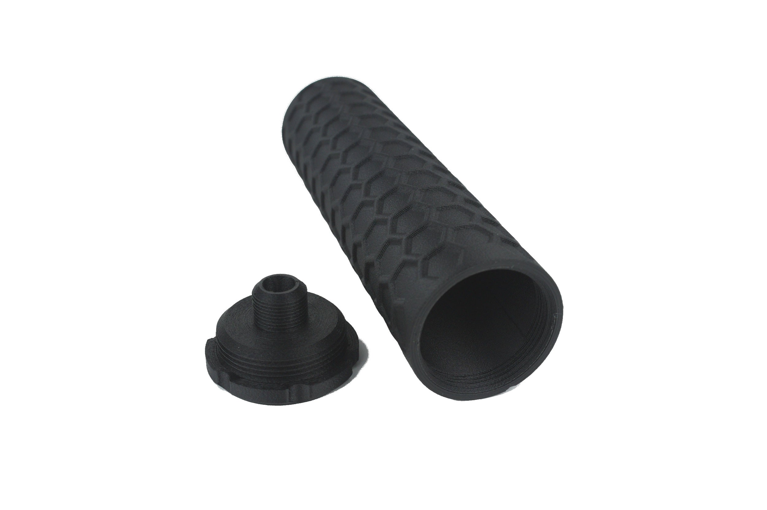 MJM-9 Honeycomb Gen2 • Tracer Ready Airsoft Mock Suppressor 14mm CCW