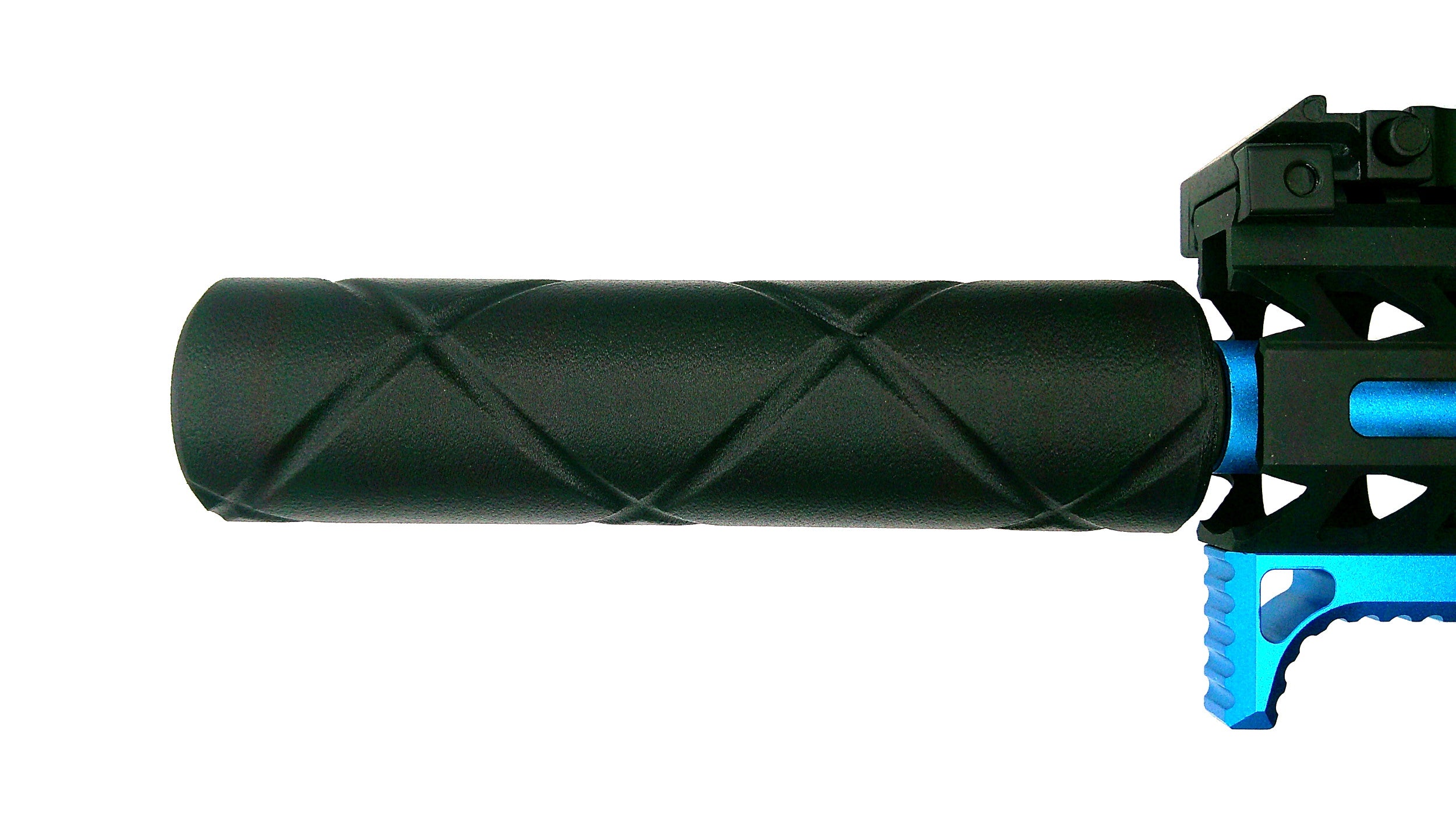 MJM-2 Grooved Airsoft Mock Suppressor 14mm CCW